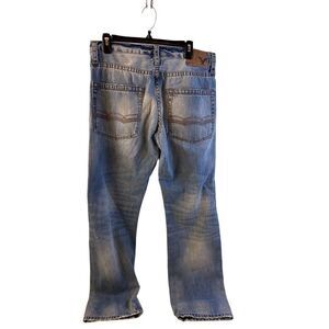 American Eagle 31x32 Distressed Denim Jeans Zipper Relaxed straight rn#54485
